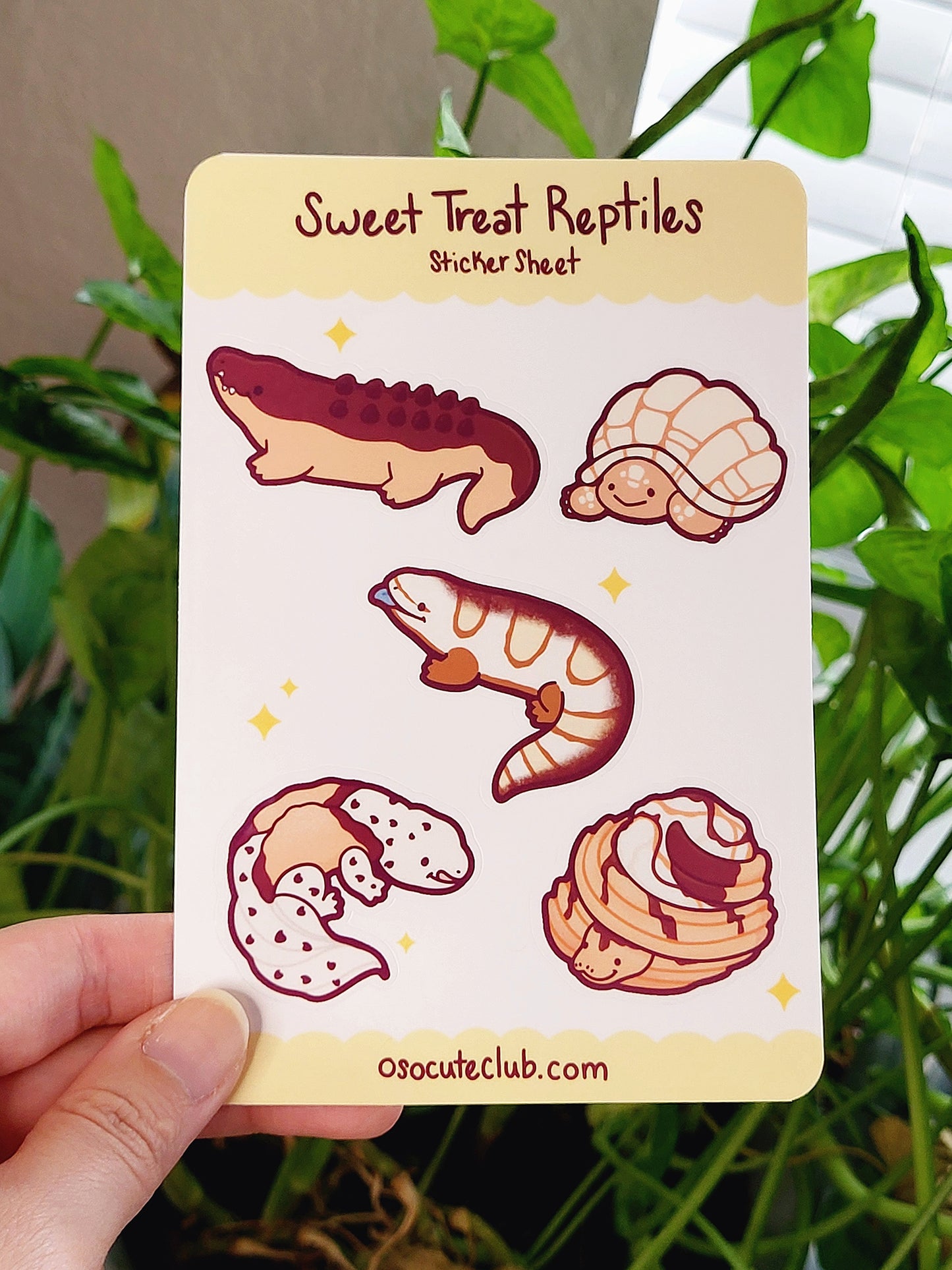 Sweet Treat Reptiles Sticker Sheet