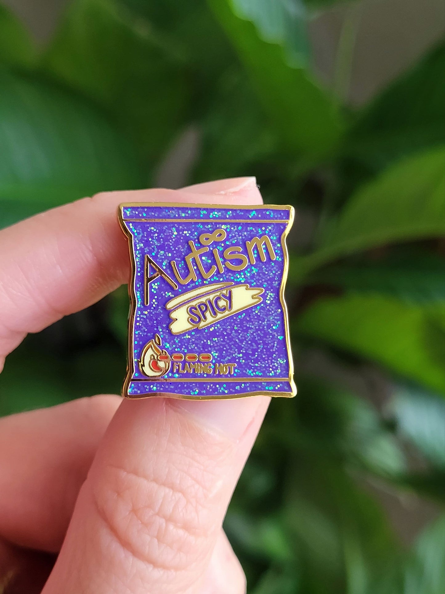 Spicy Autism Enamel Pin