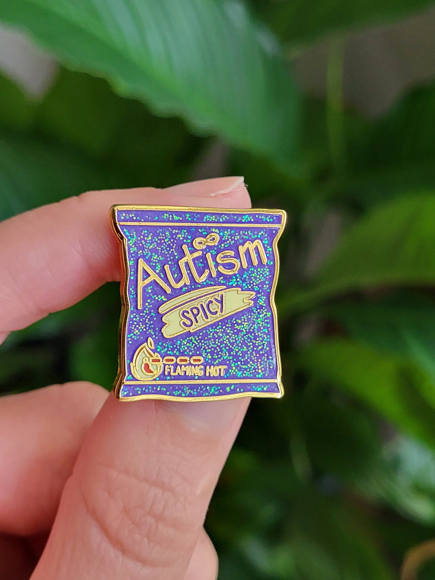 Spicy Autism Enamel Pin