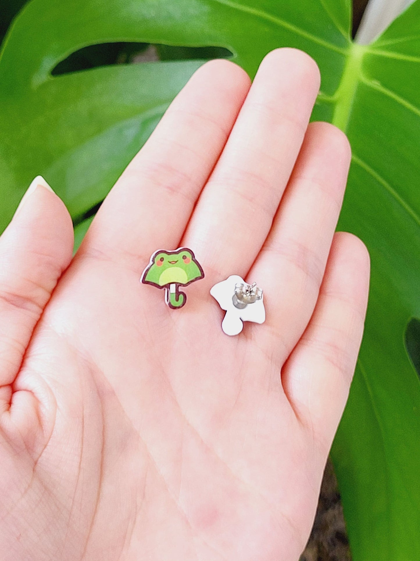 Frog Umbrella Earrings