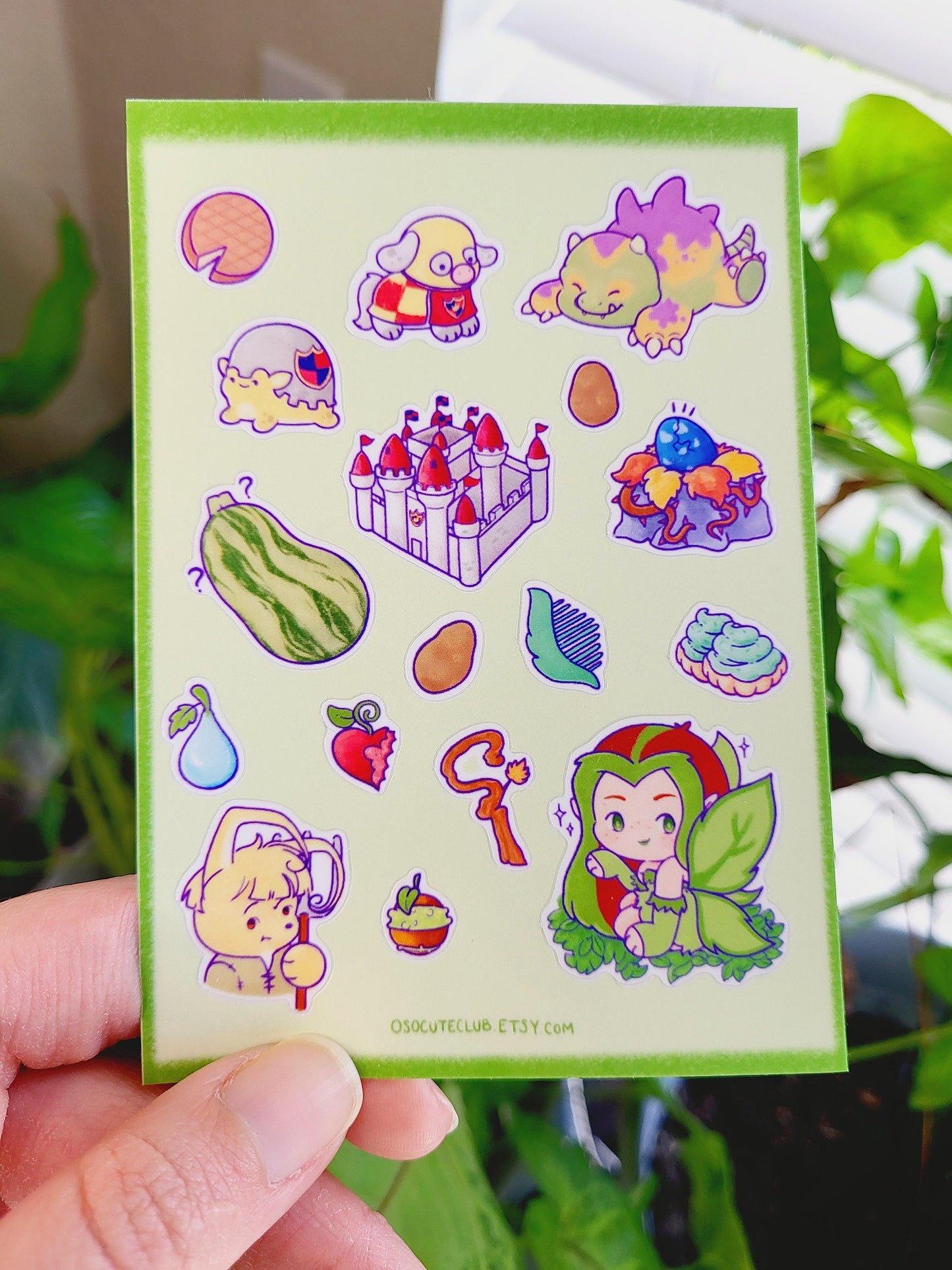 Neopets Meridell Sticker Sheet