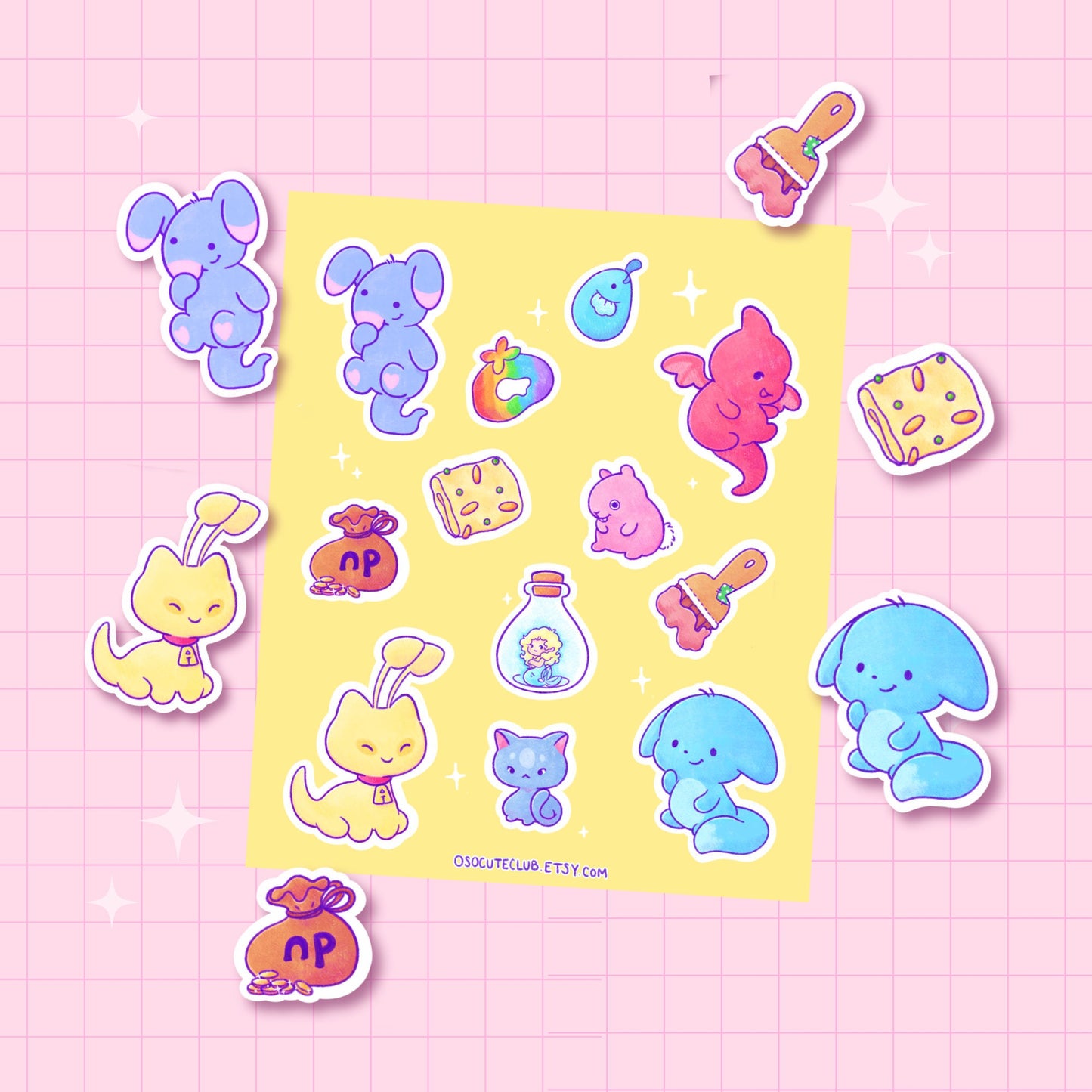 Neopets Sticker Sheet