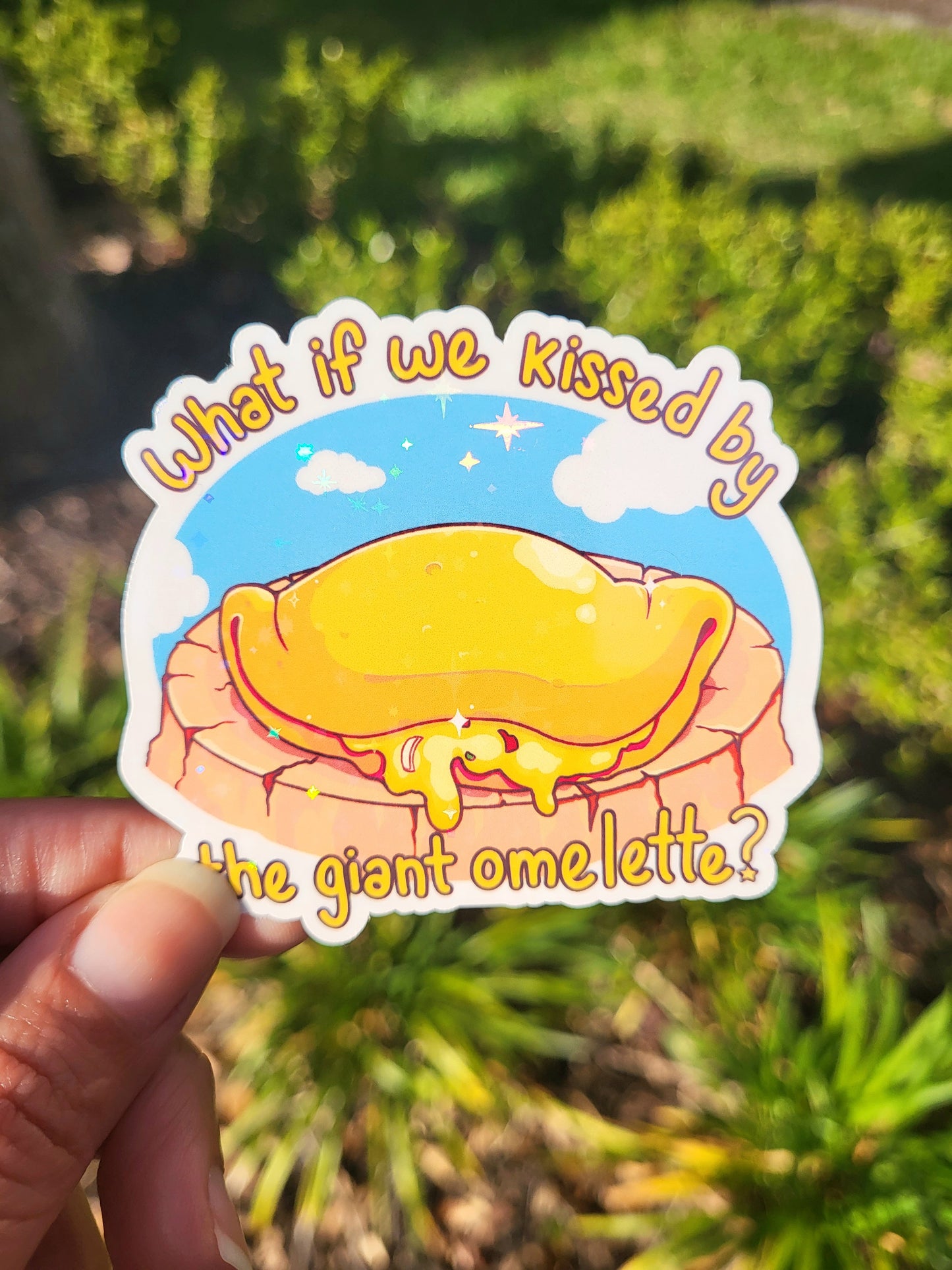 What if We Kissed by the Giant Omelette Sticker