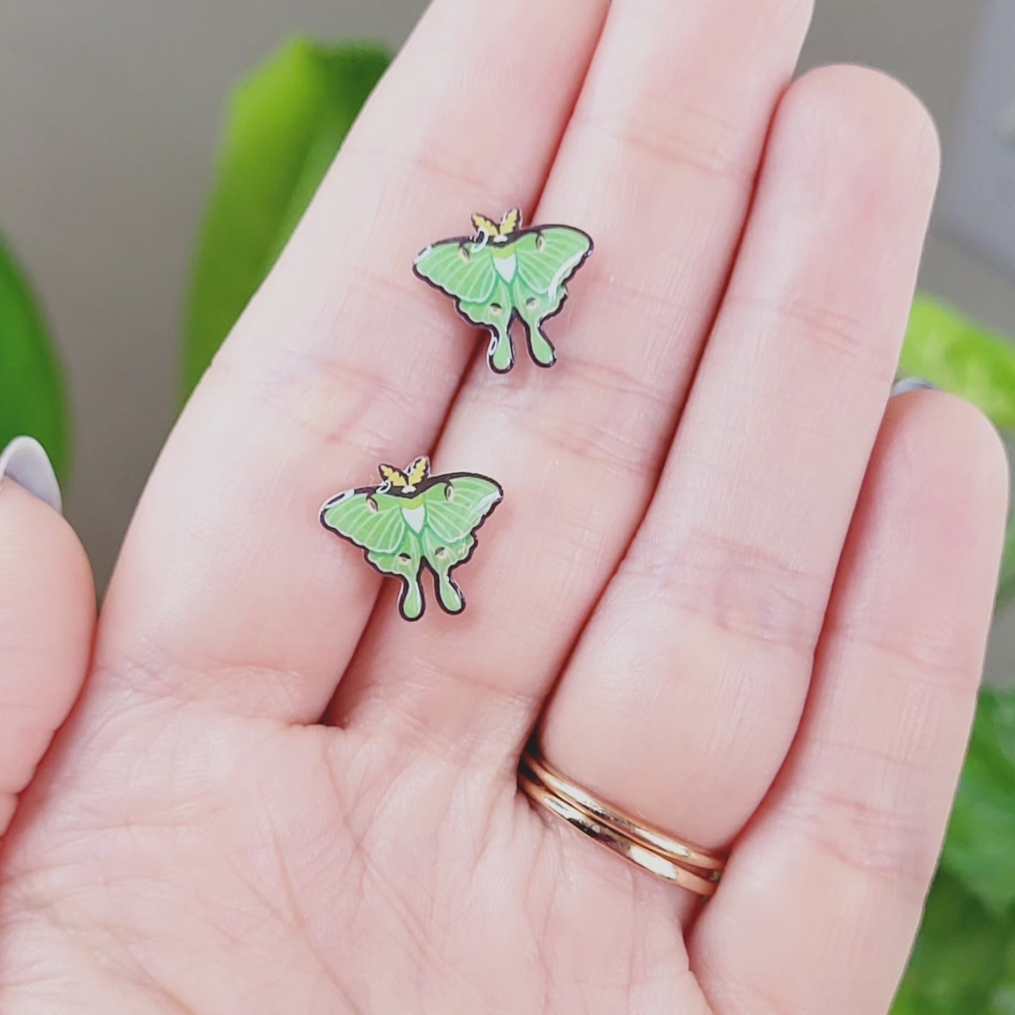 Luna Moth Earrings