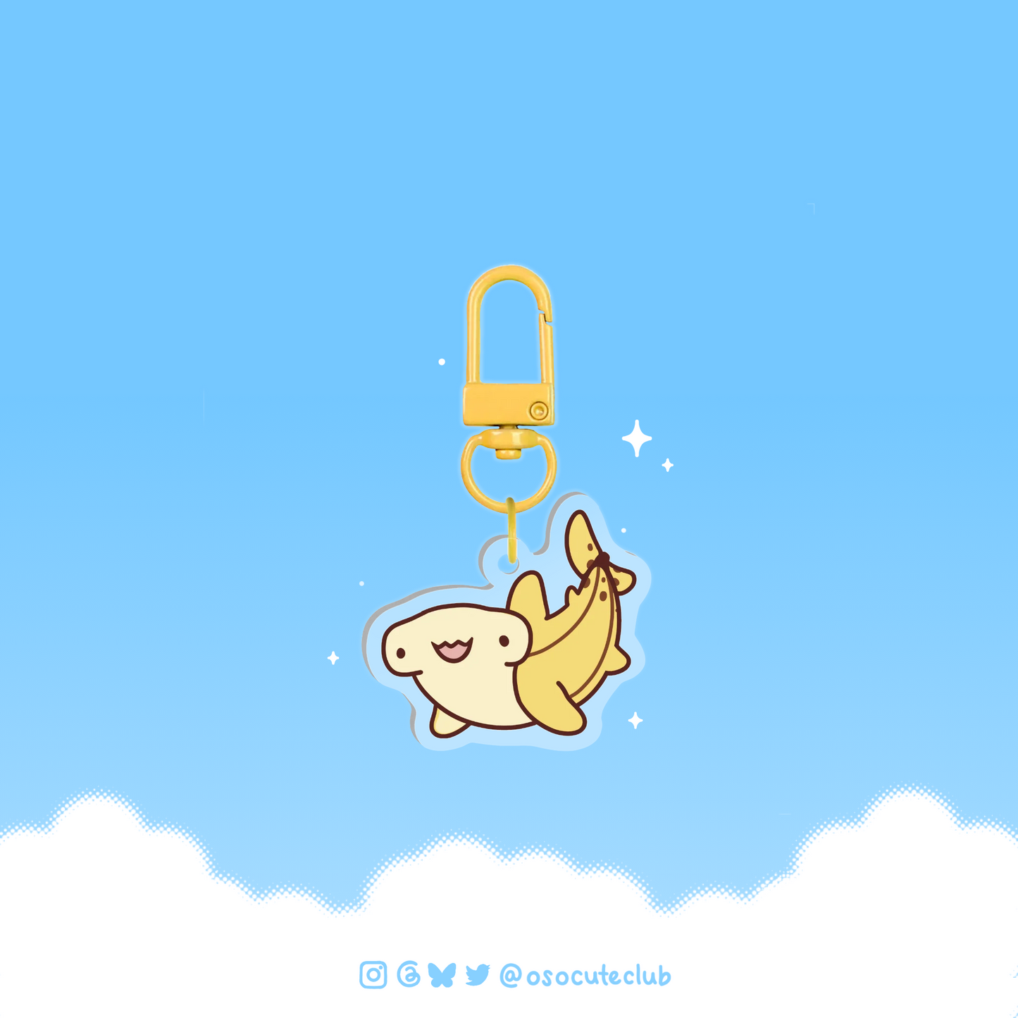 Bananahead Shark Acrylic Keychain