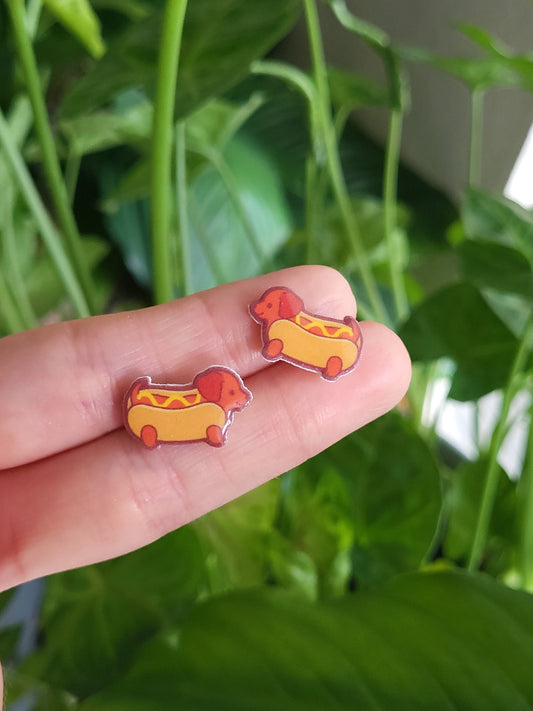 Hotdog Dachshund Earrings