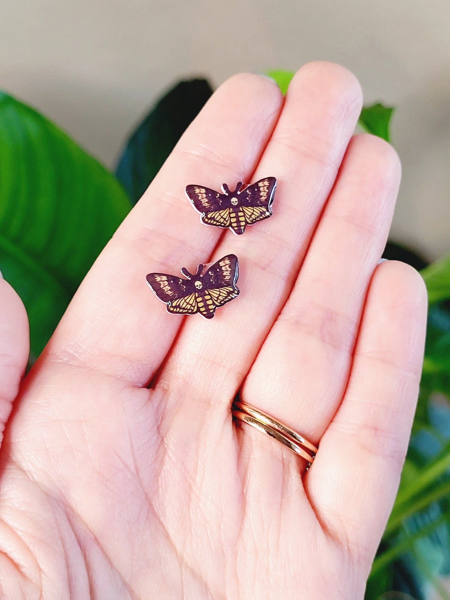 Death's Head Hawkmoth Earrings