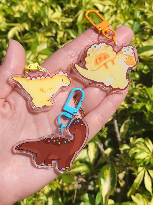 Mesozoic Bites Acrylic Keychain