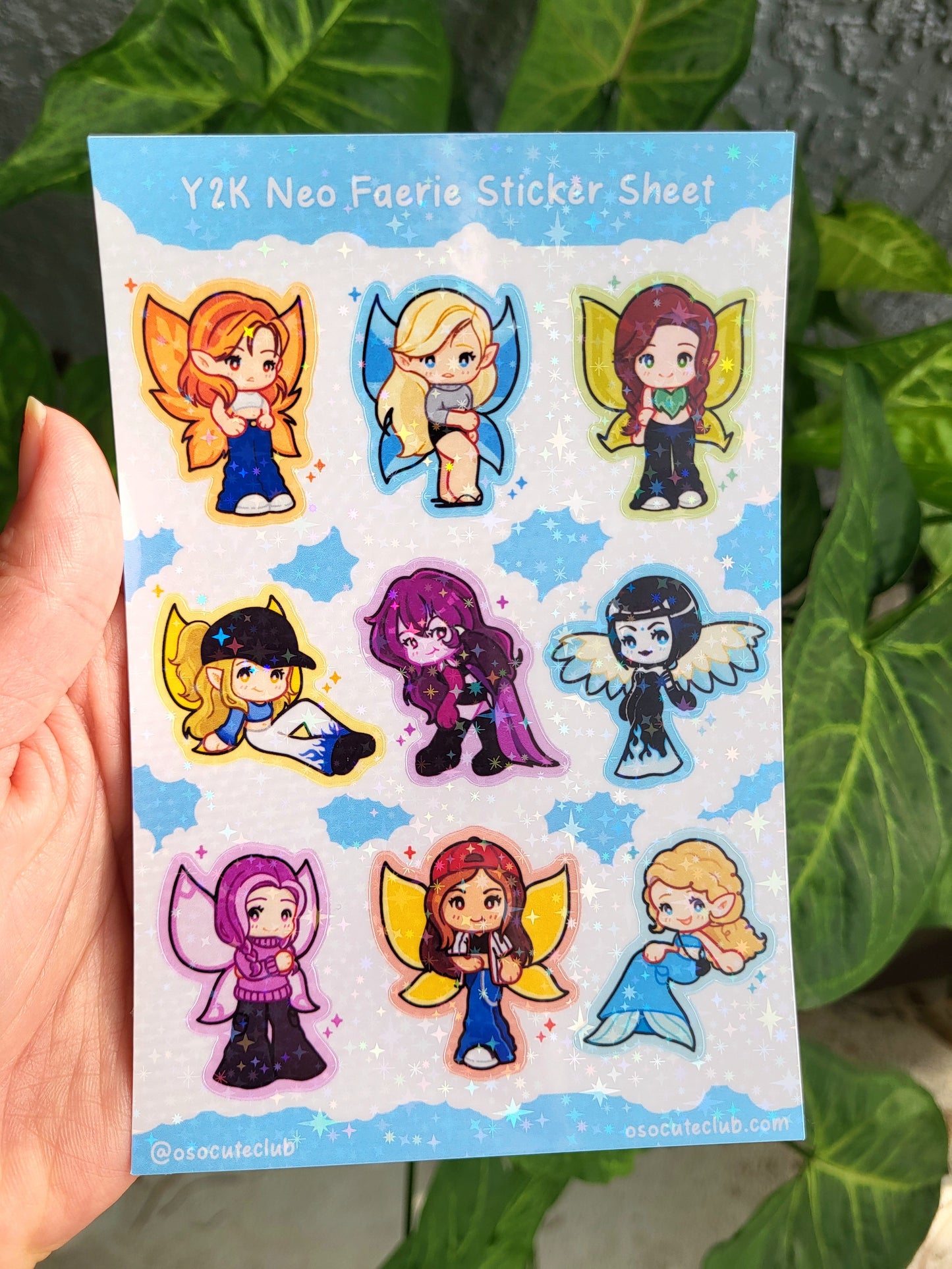 Y2K Neo Faeries Sticker Sheet
