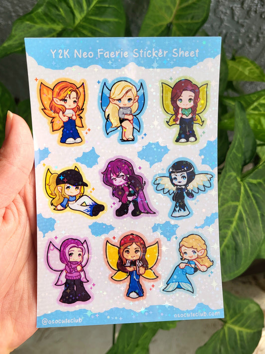 Y2K Neo Faeries Sticker Sheet