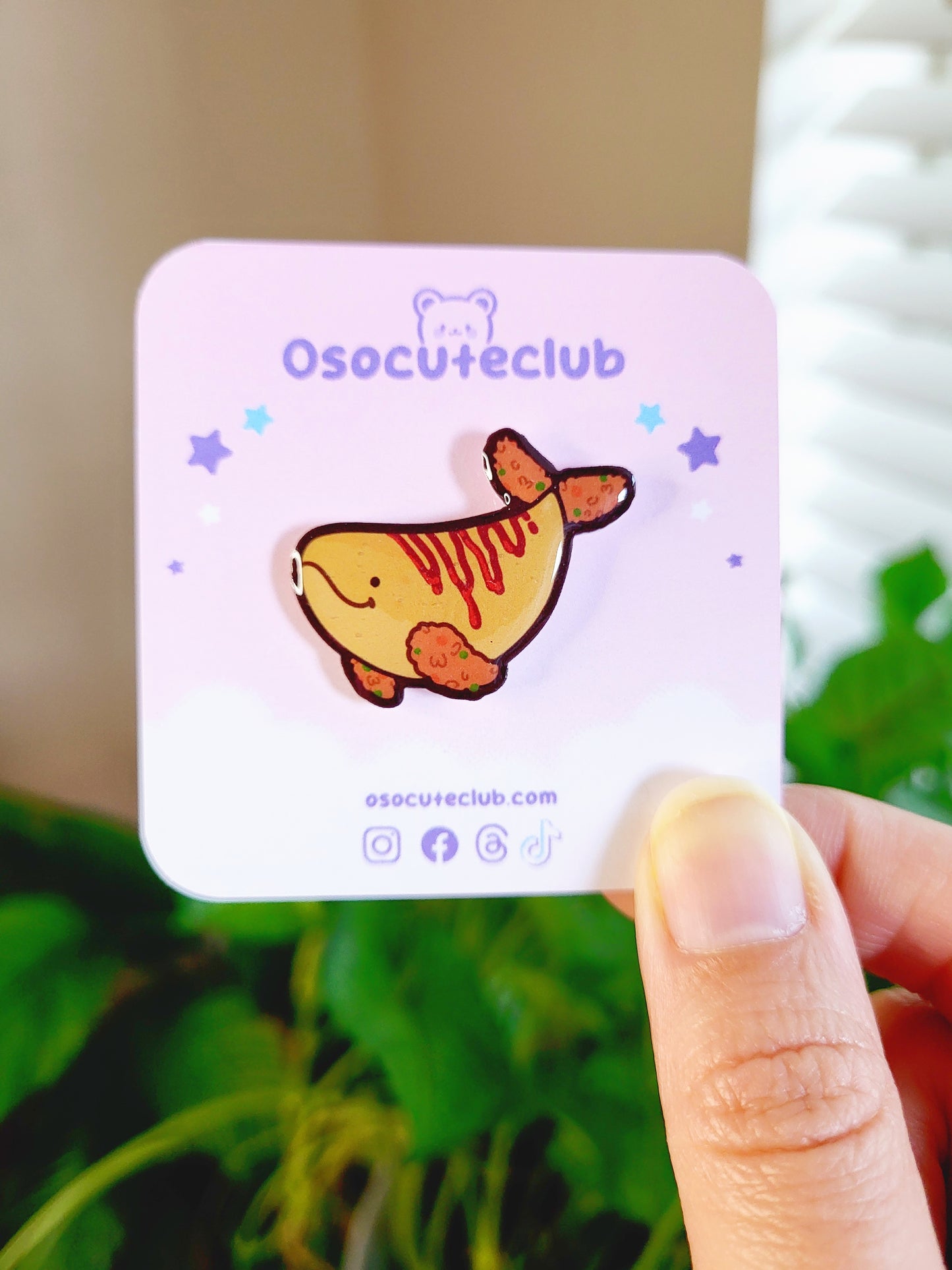 Omurice Whale Pin (Underwater Breakfast Club)